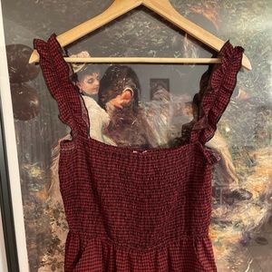 Jumpsuit romper red and black